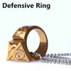 Self Defense Ring With Necklace